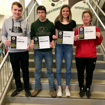 Taylor High School March Student of the Month recipients